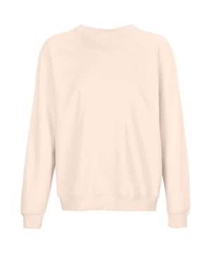 Materialzusammensetzung (%): 80% Baumwolle, 20% Recyceltes Polyester. Gewebe: angeraute Fleece-Innenseite. GSM (Gramm pro Quadratmeter): 280. Design: Unifarben. Zum Überziehen. Überschnittene Schulter, Ausschnitt mit Band, Abreiß-Etikett. Nachhaltigkeit: Amfori-Freigabe, BSCI, Fair Wear geprüft, Aus recyceltem Material, OEKOTEX, PETA-geprüftes Vegan. Rundhalsausschnitt, gerippt. Langärmlig. Sicherheitsstandards: REACH. Saum: gerippt. Bündchen: gerippt.