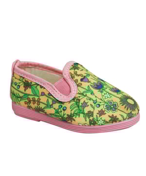 Flossy Style Denia Kids Espadrille Slip On Plimsolls Shoes 55 241 Pink