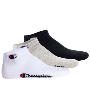 Modern socks from the brand Champion.
Padded comfort sole for optimum wearing comfort.
Moisture transport ensures a pleasant foot climate.