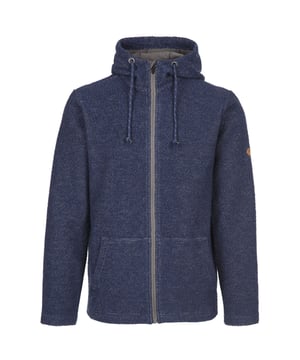 Materiaal: 65% Katoen, 35% Polyester. Stof: Fleece, Gebreid, Zacht Aanrakend. 400gsm. Ontwerp: Logo, Mergel, Structuur. Eigenschappen kap: Trekkoord. Halslijn: Kapitein. Mouwtype: Met lange mouwen. Zakken: 2 Voorzakken. Bevestiging: Volledige ritssluiting.