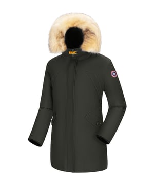Subprime parka voor dames. De parka is gemaakt van hoogwaardig polyester en heeft een warme binnenvoering. Ideaal voor de koude wintermaanden. De bontkraag is van namaakbont en is afneembaar. De jas is voorzien van een up- en down zipper, makkelijk als je moet zitten op de fiets, brommer of scooter.  Merk: SubprimeModelnaam: Parka ChloeCategorie: winterjas damesMaterialen: polyesterKleur: groen