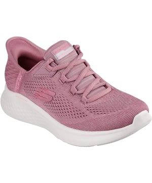 Treten Sie mit Skechers Hands-Free Slip-Ins in Komfort ein: Skech-Lite Pro - Natural Beauty. Dieses zum Schnüren konzipierte vegane Design ist mit unserem exklusiven Fersenpolster und einem technischen Obermaterial in melierter Optik mit einer gepolsterten, luftgekühlten Memory Foam Innensohle ausgestattet.