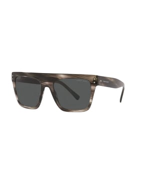 Giorgio Armani Unisex Zonnebril AR8177-540787 - Materiaal: Acetaat - Kleur frame: Bruin - Afmetingen: 53/21/140 mm (Diameter lens / Brug formaat / Lengte veren)