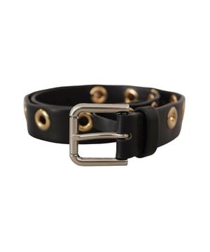 Cinturon 100% autentico de Dolce & Gabbana.
  Confeccionado en cuero de alta calidad.
  Hebilla metalica con logotipo grabado.
  Fabricado en Italia.
  Ancho: 3 cm.