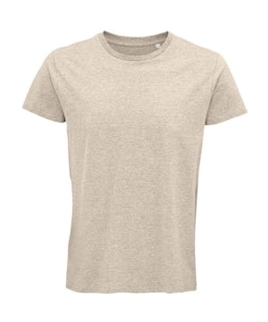 60% biologisch katoen, 40% gerecycleerd polyester. Uitvoering: Verweerd. Halslijn: Crew Neck, Ribbed. Mouwtype: Korte mouwen. Pasvorm: Buisvormig. Getapete Hals, Dubbel Naald Stiksel, Merkloos Maat Etiket. 150 g/m². Duurzaamheid: Amfori, BSCI, Fair Wear Approved, Oeko-Tex Standard 100 Gecertificeerd, PETA-goedgekeurd Vegan, REACH, Textile Exchange.