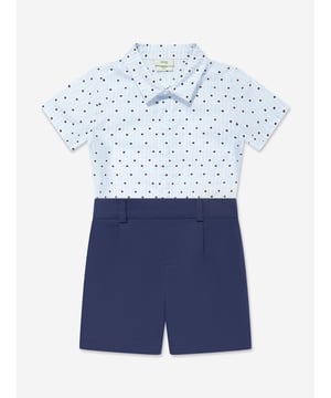 Introducing Fendi's Baby Boys Logo Romper in Navy - a luxurious addition to your boy's wardrobe! Key features include:‚ Exquisite Craftsmanship: Made in Italy, it is meticulously designed ensuring formidable quality and enduring wear.‚ Stylish Design: The romper features a trendy print with the Fendi logo, adding a fun and modish touch to your baby's style.‚ Utmost Comfort: Crafted from superior materials, it provides sumptuous comfort for your little one's daily exploits.‚ Upgrade your baby's fashion quotient with this chic and elegant Logo Romper! Order today for an unmatched style statement.