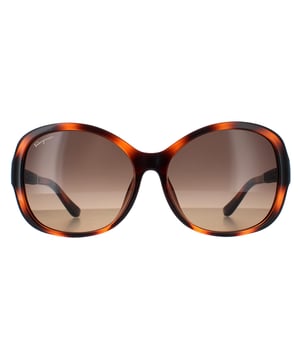 Las gafas de sol Salvatore Ferragamo Butterfly para mujeres en color carey marrón degradado SF744SLA son de estilo mariposa y están elaboradas en acetato ligero. Los brazos anchos y las curvas femeninas garantizan un aspecto elegante. El logo de Salvatore Ferragamo aparece en el interior de las patillas para asegurar la autenticidad de la marca.