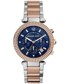 Reloj de señora de la marca Michael Kors en color plata.  Marca: Michael KorsNombre del modelo: MK6141Categoría: reloj de señoraMateriales: acero inoxidableColor: plata, oro rosa, azul.