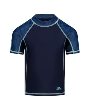 Ontwerp: Contrastpaneel, Contraststiksels, Logo, Marl, Mouwprint. Hals: Crew Neck. Bevestiging: Trek aan de achterkant. Platte naden, minder wrijving. Stoftechnologie: Zonwerend. Shell: Elastaan, Polyamide. Mouwtype: Korte mouwen. Zonne-rating: UPF 40+.