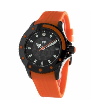 Folli Follie WF1Y002ZDO - Damenuhr Quarz aus Edelstahl• Material: Edelstahl• Glas: Mineral• Armband: Plastik• Farbe: Schwarz Orange• Wasserbeständigkeit: 100 m (10 ATM)• Gehäusegröße: 40 mm