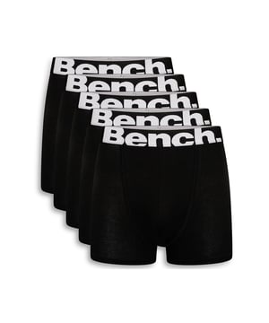 Update your wardrobe essentials with this 5-pack of ‘Marco' boxers from Bench. These boxers feature the iconic Bench logo detail on the waist, an elasticated jaquard waistband and are made from a Cotton rich fabric for all-day comfortable wear.