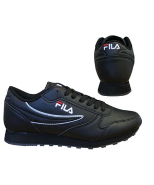 Fila Orbit Low Zwarte Veterschoenen Casual Sport Dames Sneakers 1010308 12V B15D