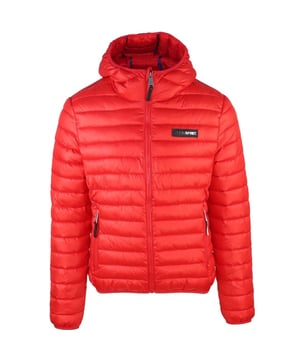 Plein Sport Padded Circle Logo Red Jacket. Philipp Plein Sport Padded Circle Logo Red Jacket. Style: UPPS103 52. Large Branding On The Back. Padded Jacket, Zip Closure, Branded Badge. Zip Closure Front Pockets