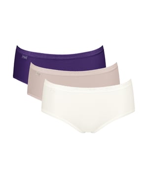 Sloggi Basic+ Midi Slip. 3er Pack. Das Produkt besteht aus 95% Baumwolle und 5% Elastan und ist maschinenwaschbar.