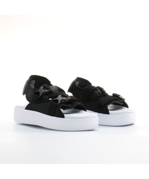 Puma Platform YLM 19 Zwart Textiel Dames Omhoog Sandalen 369424 01