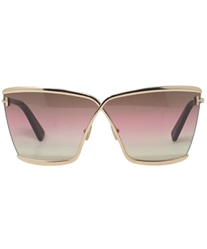 Tom Ford Elle FT0936 28F Shiny Rose Gold Sunglasses. A touch of fun for your summer days, but nothing too out of the ordinary for a Tom Ford collectible. Tom Ford Rose Gold Sunglass perfect for the summer.. Made In Italy, Tom Ford Rose Gold Sunglass, Lens Width = 71mm, Nose Bridge Width = 01mm, Arm Length = 130mm. Branded Sunglasses Case and Cleaning Cloth Included. 100% Protection Against UVA & UVB Sunlight and Conform to British Standard EN 1836:2005, Sunglasses, Sunglasses Case, Cleaning Cloth and Care Instructions all Included. Tom Ford FT0936 28F Sunglasses