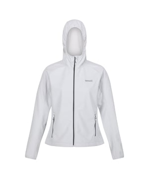 Material: 96% Polyester, 4% Elasthan. Gewebe: Softshell, Stretch, gewebt. Design: Logo. Stoff-Technologie: Strapazierfähig, wasserabweisend, windabweisend. Ausschnitt: Kapuze. Ärmel-Typ: Langärmelig. Manschette: Stretch-Bindung. Kapuzen-Merkmale: Angewachsene Kapuze, Stretch-Bindung. Taschen: 2 untere Taschen. Verschluss: Reißverschluss. Saum: Verstellbar, Shockcord-Saum.