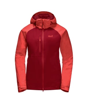 Jack Wolfskin Mount Emin Womens Hooded Coat Zip Up Jacket 1112731 2301
