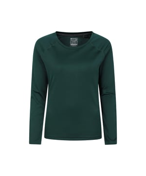 100% Polyester. Gewebetechnik: Atmungsaktiv, IsoCool, Leicht, Feuchtigkeitsabweisend. Gewebe: Netzmaterial. Design: Unifarben. Rundhalsausschnitt. Langärmlig. UV-Schutzfaktor: LSF 30+.