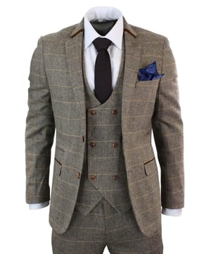 The Blake suit adds a splash of colour to your ensemble. Crafted with heritage inspired wool-mix cloth, this blazer adopts a herringbone weave in earthy tones and works beautifully for a country barn wedding look, the multi tonal check is synonymous with 19th century tweeds yet the colour pop accents give it that modern edge to easily fit into your 21st century wardrobe - Note: The waistline of the pants is 15cm smaller than the corresponding size of the jacket. For example, a 34'' coat + 28'' pants, a 36'' coat + 30'' pants, a 38'' coat + 32'' pants, a 40'' coat + 34'' pants, a 42'' coat + 36'' pants, 44'' jacket + 38'' pants, 46'' jacket + 40'' pants, 48'' jacket + 42'' pants, 48'' jacket + 44'' pants, and 52'' jacket + 46'' pants.