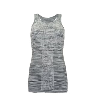 Diadora Grey Seamless Glamfit Sleeveless Racer Back Womens Tank Toquera C6528