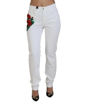 Hermoso, nuevo con etiquetas  
  Corte regular  
  Color blanco  
  Material: 98% algodón, 2% elastano  
  Cierre de cremallera y botón  
  Dos bolsillos frontales y bolsillos traseros  
  Detalles del logo  
  Hecho en Italia  