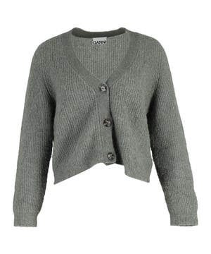 VINTAGE, RRP AS NEW
Elevate your knitwear collection with the Ganni V-Neck Buttoned Cardigan in luxurious olive green wool. The soft and warm wool material combined with the stylish V-neck cut creates a timeless piece that effortlessly transitions from day to night, from work to weekend.

Ganni V-Neck Buttoned Cardigan in Olive Green Wool
Condition: Excellent
Signs of wear: No retail tag but Brand tag on., No visible sign of wear., Unused or used once, but as good as new.
Packaging: None
Color: Green | olive
Material: Wool/hair
Size: XS/EU34/UK6/US2/IT40
Measurements: Length: 550
SKU: NAPPUGBCL374210W