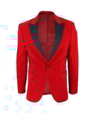 Verhoog uw stijl met dit rode fluwelen smokingjasje voor heren, perfect op maat gemaakt voor een scherpe en verfijnde look. Het is gemaakt van prachtig rood fluweel en heeft contrasterende zwarte satijnen piek-revers en bijpassende satijnen knopen, samen met een klassieke retro zwarte satijnen ronde sjaal-revers voor die tijdloze elegantie. Belangrijkste ontwerpkenmerken: Premium fluwelen afwerking: de luxueuze rode fluwelen stof straalt weelde en verfijning uit en maakt een krachtig stijlstatement. Contrasterende satijnen accenten: de zwarte satijnen piekrevers en knopen zorgen voor een opvallend contrast en voegen een vleugje verfijning en flair toe. Klassieke sjaal Revers: De ronde sjaalrevers voegt een klassiek en tijdloos element toe aan het ontwerp, dat doet denken aan vintage Hollywood-glamour. Getailleerde pasvorm: Met een getailleerde pasvorm die een balans vindt tussen slank en normaal, zorgt dit jasje voor een modern, flatterend silhouet. Veelzijdige formele kleding : Ideaal voor formele gelegenheden zoals bruiloften, proms, feesten en black-tie-evenementen. Met dit smoking-dinerjasje kunt u zich met moeiteloze stijl onderscheiden van de massa. Maak uw formele ensemble compleet met deze voortreffelijke fluwelen blazer en ontdek nog meer stijlen en kleuren passend bij uw smaak en gelegenheid in onze winkel
