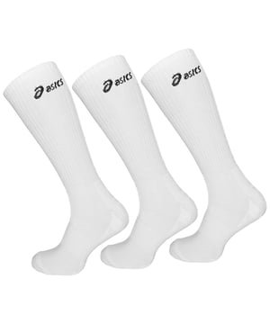 Experience all-day comfort and superior performance with the Asics 3-Pack MotionDry Crew Men's White Cushioned Socks. Engineered with advanced MotionDry technology, these socks efficiently wick moisture away to keep your feet dry during intense workouts or long runs. The cushioned design provides extra support and impact protection in key areas, while the classic crew length and crisp white color offer a clean, versatile look for your athletic wardrobe.
Key Features:
Advanced MotionDry Technology:

Quickly wicks moisture away to maintain dryness and enhance overall comfort during high-intensity activities.

Cushioned Comfort:

Targeted cushioning in the footbed absorbs impact and reduces fatigue, providing added support where you need it most.

Durable Crew Length:

A versatile crew style that offers extra coverage and stays securely in place throughout your workout.

Breathable and Lightweight:

Constructed with performance fabric to ensure optimal airflow, keeping your feet cool and comfortable all day long.

Pack of 3:

Enjoy the convenience of a multi-pack, perfect for keeping a fresh pair on hand for every training session.

Step up your game with the Asics 3-Pack MotionDry Crew Men's White Cushioned Socks designed to deliver enhanced comfort, durability, and performance for your most demanding workouts."