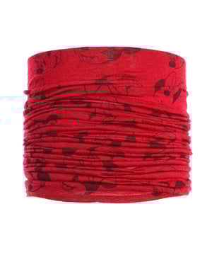 Tubular Halbzeit Kragen Buff.
 Original multifunktionale röhrenförmigen, recycelten Materialien, Sonnenschutz und ultra elastisch.
 Gedruckt rote Farbe
 Vielseitig und anpassungsfähig an alle Ihre Bedürfnisse.
 Ohne Nähte.
 Eco Geist, BUFF Design und fortschrittliche Technologie für Sport oder Alltag.

 Zusammenstellung: 100% Wolle.

 Abmessungen: 24 x 58 cm.

 Handwäsche
 Maße: 24 x 58 cm.
 Zusammensetzung: 100% Wolle.
 Pflege:
Handwäsche