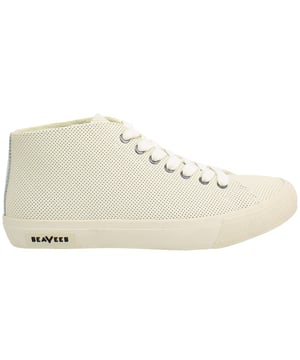 Zapatos de mujer Seavees California Special con cordones en cuero blanco liso CALIFORNIA SPECIAL_AF_WHITE LEATHER