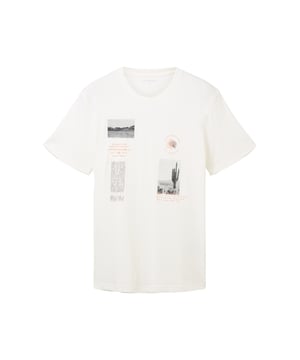 Dieses T-Shirt von Tom Tailor für Herren ist ein echter Hingucker. Es hat einen Rundhalsausschnitt und kurze Ärmel für einen lässigen Look. Das Highlight ist der Fotoprint auf der Vorderseite, der ihm ein urbanes Flair verleiht. Das T-Shirt ist aus hochwertigen Materialien gefertigt, die für einen hohen Tragekomfort und eine gute Passform sorgen. Ob zu Jeans, Shorts oder Chinos, dieses T-Shirt passt zu jedem Outfit und ist ideal für den Sommer. Bestellen Sie jetzt dieses Tom Tailor T-Shirt mit Fotodruck für Herren und überzeugen Sie sich von seiner Qualität und seinem Stil.