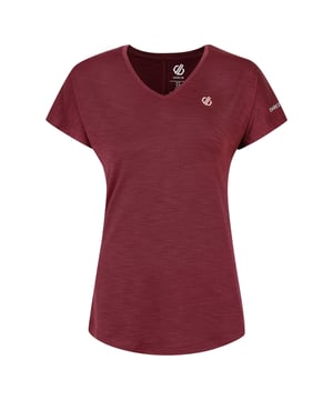 Schnelltrocknend und leicht. 90% Polyester, 10% Elastan. Geruchsneutralisation. Guter Feuchtigkeitstransport. Schnelltrocknend. Versetzte Ärmellöcher.