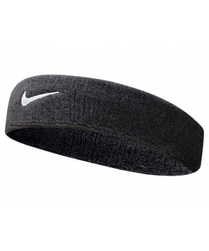 Nike sports headband. Decorated with Swoosh logo. Size: 5.8cm.