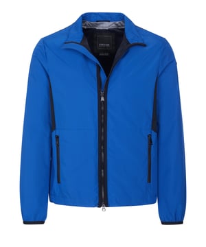100% poliéster; chaqueta Geox;  Modelo: M0220ZT2620F4454;  Mano de obra de alta calidad;  Ligeramente ajustado a la figura;  cuello alto;  cremallera bidireccional;  Dos bolsillos delanteros, dos bolsillos interiores;  cintura elástica ajustable;  Detalles del logotipo Geox
