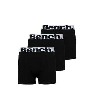 Update your wardrobe essentials with this 3-pack of 'Tom' boxers from Bench. These boxers feature the iconic Bench logo detail on the waist, an elasticated waistband and are made from Cotton Blend fabric for all-day comfortable wear. Available in other colours.