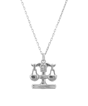 Introducing our stunning Zodiac Star Sign Necklace! This beautiful piece is made with 925 sterling silver, making it both fashionable and luxurious. The necklace's centrepiece is a beautiful, polished metallic motif of scales. It's perfect for anyone who follows the stars or their zodiac horoscope. Libras celebrate birthdays September 23 - October 22.Libra is the seventh astrological sign in the zodiac. From a metaphorical standpoint, the scales encapsulate how Libras tend to go through life. Libra represents " stopping, observing, contemplation''. The scales are suspended to indicate a lack of action, Libras tend to think (and think, and think) before they act.The necklace also comes with a 40-45cm chain, so it can be worn at a length to complement any neckline. It measures 1.5 x 1.5cm and weighing only 3.2grams, this necklace is not only beautiful but also lightweight and comfortable to wear.Show your zodiac pride with this stylish and unique piece of jewellery. The Zodiac Star Sign Necklace makes the perfect gift for someone who follows their horoscope, loves celestial-themed accessories, or wants to show their interest in the stars.Whether you're a total astrology geek or just have a passing interest in the stars, this necklace is a must-have!
