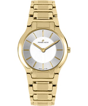 Pierre Petit: Reloj plateado Serie Laval para mujer