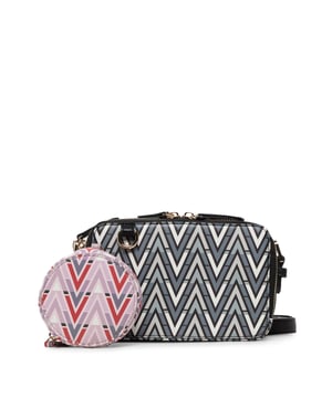 Collection: Spring/Summer
  Gender: Women
  Type: Across-body
  Material: Polyurethane
  Main fastening: Zip
  Handles: 1 handle
  Shoulder strap: Adjustable shoulder strap
  Inside: Lined 1 compartment
  Internal pockets: 1
  External pockets: 1
  Width cm: 19
  Height cm: 13
  Depth cm: 9
  Details: Dustbag included visible logo
Material: polyurethane