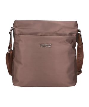 Northampton polo club Bolso de hombro de mensajería para un solo hombre de cuero para hombres y nylon de cuero para hombres. Producto vegano.