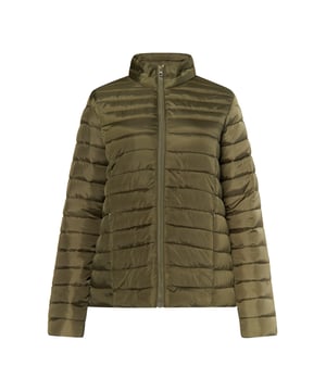 Subtiele kleuren, glanzend materiaal en warme vulling. De compacte gewatteerde jassen van myMo zijn trendy tussenjassen met een modern, sportief silhouet. De rechte snit biedt optimale bewegingsvrijheid, terwijl de opstaande kraag bescherming en warmte biedt. De zijzakken ronden het succesvolle totaalpakket af.  Jas