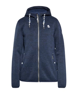 Entdecken Sie die perfekte Übergangsjacke, die auf Vielseitigkeit ausgelegt ist. Diese Melange-Fleecejacke mit normaler Passform verfügt über einen Reißverschluss vorne und funktionelle Reißverschlusstaschen. Mit einem kuscheligen Fleecefutter, einer Kapuze mit Kordelzug und einem Stehkragen hält es Sie draußen warm. Perfekt für kältere Tage.  Strickfleeceblouson