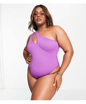 Swimwear & Beachwear by We Are We Wear Calling all sun loungers Asymmetric neck One-shoulder style Cut-out detail Brazilian cutSold By: Asos