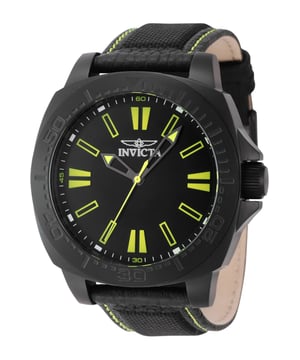 De Invicta 46308 heeft een roestvrijstalen horlogekast van 46 millimeter met een zwarte wijzerplaat.
Dit model wordt aangedreven door een accuraat Quartz uurwerk.
5 bar waterdicht.
Dit model is onderdeel van de Invicta Speedway collectie.

Inclusief 2 jaar garantie.