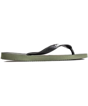 Summer, Here We Come. Looking Forward To The Summer, Sun And Fun Feeling? Then Get Your Havaianas Brazil Flip-flops Now. These Vegan Beach Sandals Are A Classic Havaiana Staple With The Brazilian Flag And The Traditional Signature Branding On The Dark Olive Toe Straps. The Branded Sole Completes This Laid-back Havaiana Style.