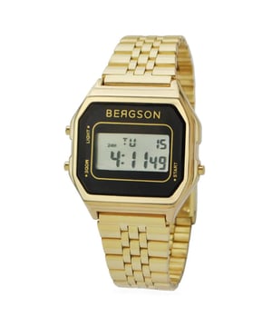 Bergson Watch BGW8159U3
Genero: Unisex
formato de la visualizacion: Digital
La resistencia al agua: 0 ATM
Cierre del reloj: Cierre plegable
Funciona: Multifuncion
Color de la caja: Oro
material de la caja: Acero inoxidable
ancho de la caja: 34
longitud de la caja: 30
reloj de ajuste: No hay engaste de gemas
Color del brazalete: Oro
material del brazalete: Acero inoxidable
el ancho de la cara: 18
circunferencia de la muneca: 180
entrega: Caja de relojes
Estilo: Moda
Altura de la carcasa: 8
Vidrio: Vidrio mineral
color de la esfera: Negro
Bezel: Ninguno