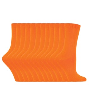Hier presenteren we het uitgebreide assortiment kleurrijke, superzachte katoenen sokken van Sock Snob. Als je op zoek bent naar sokken om elke dag te dragen bij elke soort kleding, dan is onze collectie van 12 paar pakken met meer dan 15 kleuren perfect en veel waar voor je geld! Als je kleur wilt brengen in je sokkenla en geef het wat afwisseling en mix en match dan met al onze modebewuste kleuren. Het zijn ademende sokken en ze hebben geen knellende bovenkant zoals sommige andere sokken. Gemaakt met zacht aanvoelend katoen, de perfecte vezel voor comfort het hele jaar door / de hele dag door. Katoen is het gewenste materiaal omdat het je voeten warm houdt in de winter maar ook de temperatuur reguleert in de zomer. We hopen dat je onze sokken vandaag uitprobeert en dat je terug blijft komen om je kleurrijke Sock Snob-collectie op te bouwen! Deze sokken zijn 12 paar en zijn verkrijgbaar in meer dan 15 kleuropties. Ze zijn damesmaat 37-42 EU en zijn gemaakt van: 84% katoen, 14% polyamide, 2% elastaan. Ze zijn wasbaar in de machine.