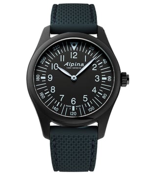 This Alpina Startimerx Balance Analogue Watch for Men is the perfect timepiece to wear or to gift. It's Black 41 mm Round case combined with the comfortable Black Rubber watch band will ensure you enjoy this stunning timepiece without any compromise. Operated by a high quality Quartz movement and water resistant to 5 bars, your watch will keep ticking. The AlpinerX models also gather data to the user’s smartphone, thanks to the Alpina Smartwatch companion App, and identify areas for improvement. -The watch has a function: Swiss Made, Heart rate monitor, Worldtime, Alarm High quality 21 cm length and 21 mm width Black Rubber strap with a Buckle Case diameter: 41 mm,case thickness: 14 mm, case colour: Black and dial colour: Black
