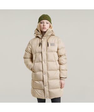 Peak hood, raised front, pull cords. Concealed zipper closure, wind blocker with snap buttons. Welt pockets with snap button closure. Additional inner cuff. Inside: drawstring at the waist, inner pocket. Zip & snap closure. Parka puffer Whistler offers a comfy hood with a raised front and an extended peak. Cut in an upper leg length, this padded jacket has a drawcord inside to tighten the waist. The zipper is covered by a wind guard. Also the inner cuffs protect against the wind. Pockets are added to the waist and the inside. 100% Polyester (Recycled). Compact woven