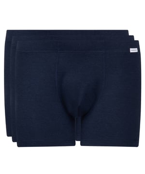 Klassische Shorts für Herren im Dreierpack von der Marke seidensticker. 3 Unterhosen aus elastischem Viskose-Baumwoll-Mix für hohen Tragekomfort.